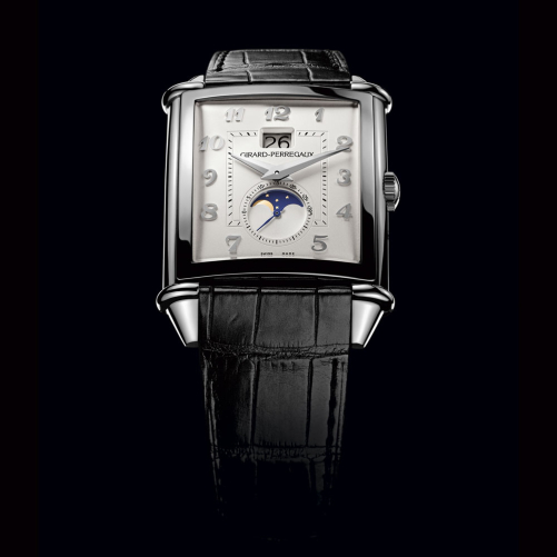detail Girard-Perregaux Vintage 1945 XXL Lagre Date and Moon Phases 25882-11-121-BB6B