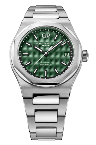 detail Girard-Perregaux Laureato 42mm 81010-11-3153-1CM