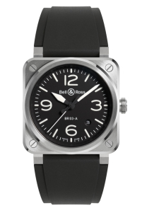 Bell & Ross New BR-03 Black Steel BR03A-BL-ST/SRB