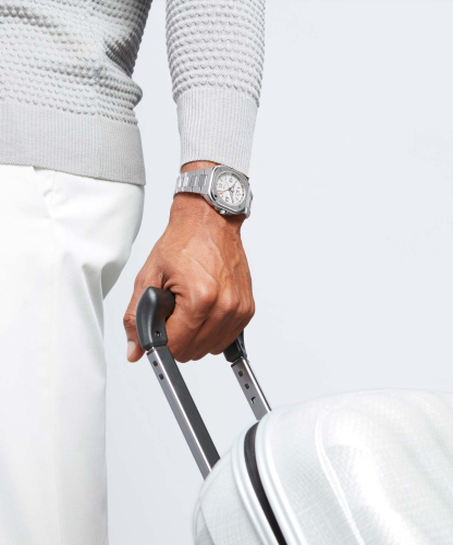 detail Bell & Ross BR 05 GMT White BR05G-SI-ST/SST