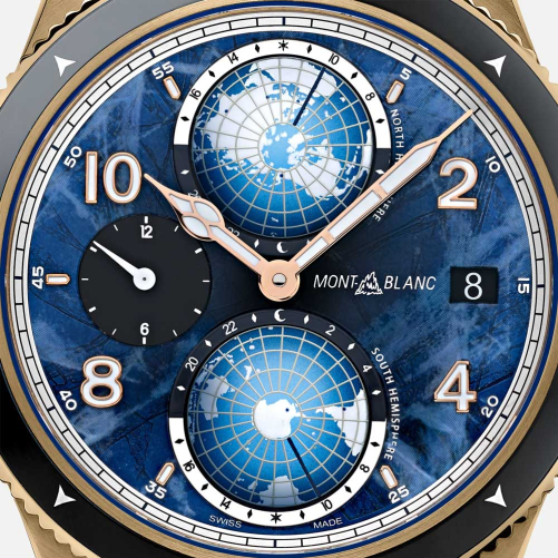 detail Montblanc 1858 Geosphere 0 Oxygen Limited Edition 129415