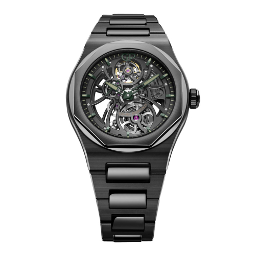 detail Girard-Perregaux Laureato Skeleton Aston Martin Edition 81015-32-3538-32A