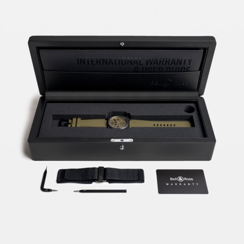 detail Bell & Ross New BR 03 Military Ceramic BR03A-MIL-CE/SRB