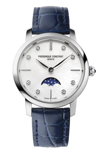 detail Frederique Constant Slimline Ladies Moonphase FC-206MPWD1S6