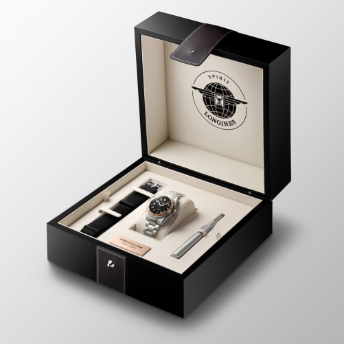 detail Longines Spirit Zulu Time 1925 L3.803.5.53.6