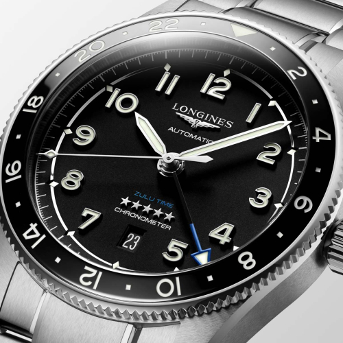 detail Longines Spirit Zulu Time L3.812.4.53.6