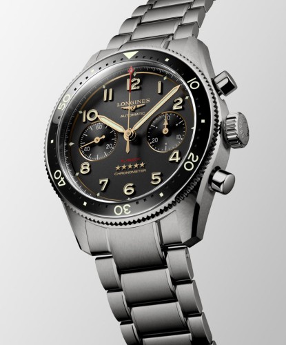 detail Longines Spirit Flyback Automatic L3.821.1.53.6