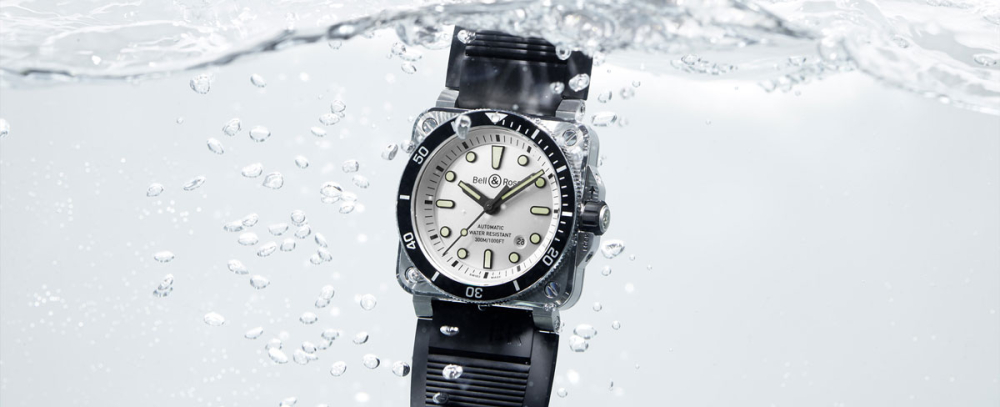 detail Bell & Ross BR03-92 Diver White BR0392-D-WH-ST/SRB
