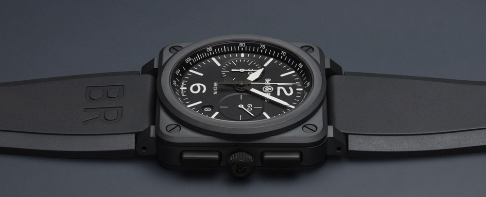 detail Bell & Ross Black Matte BR0394-BL-CE