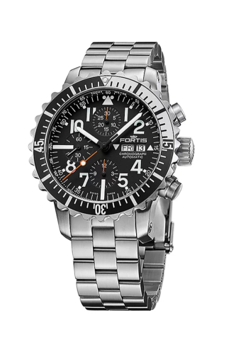 detail Fortis Marinemaster Silver Chronograph 671.17.41 M