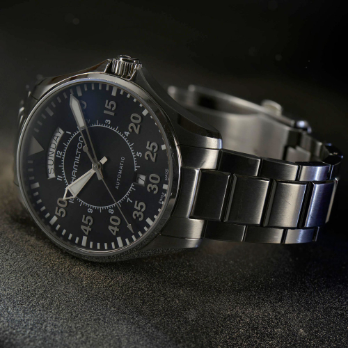 detail Hamilton Aviation Day Date Auto H64615135