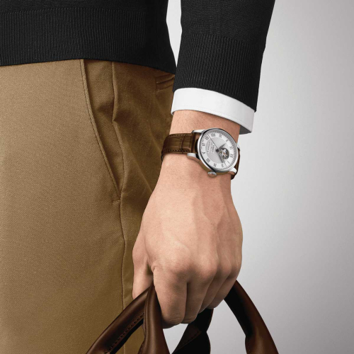 detail Tissot Le Locle Powermatic 80 Open Heart T006.407.16.033.01