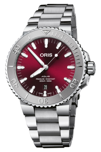 detail Oris Aquis Date Relief 01 733 7730 4158-07 8 24 05PEB