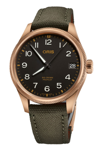 detail Oris Big Crown Propilot Big Date Bronze 01 751 7761 3164-07 3 20 03BRLC