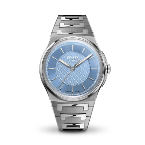 detail Czapek Antarctique Sashiko Azure S
