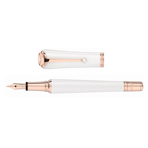 detail Montblanc Muses Marilyn Monroe Special Edition Pearl Fountain Pen 117883