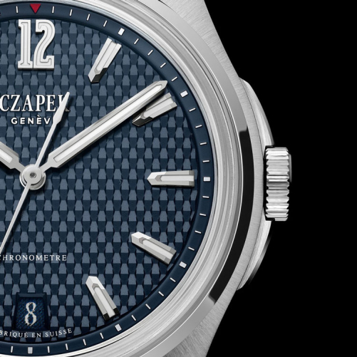 detail Czapek Antarctique Passage de Drake Aqua Blue 1530-12-RT-P/S