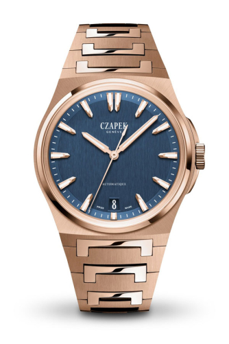 detail Czapek Antarctique Moun Erebus Deep Blue Full Rose Gold 5N 1540-P/S
