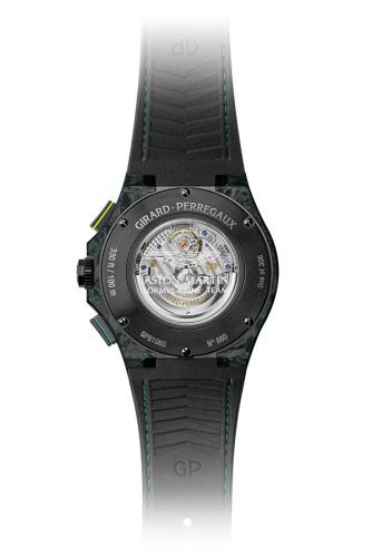 detail Girard-Perregaux Laureato Absolute Chronograph Aston Martin F1 Edition
