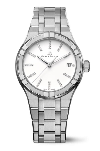 detail Maurice Lacorix Aikon Quartz Date 35mm AI1106-SS002-150-1