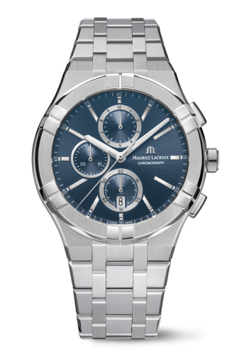 detail Maurice Lacroix Aikon Quartz Chronograph AI1118-SS002-430-1