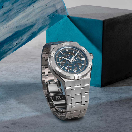detail Maurice Lacroix Aikon Automatic Skeleton AI6008-SS002-031-1