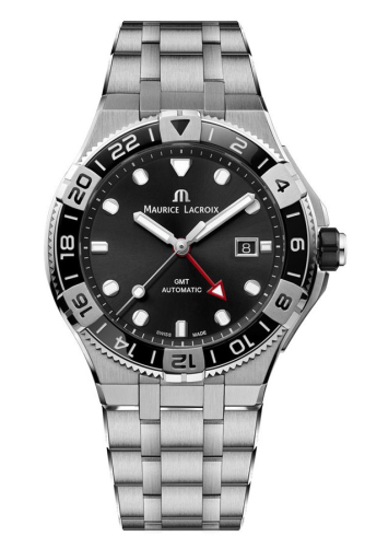 detail Maurice Lacorix Aikon Venturer GMT AI6158-SS002-330-1