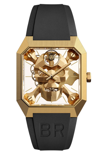 detail Bell & Ross BR01 Cyber Skull Bronze BR01-CSK-BR/SRB