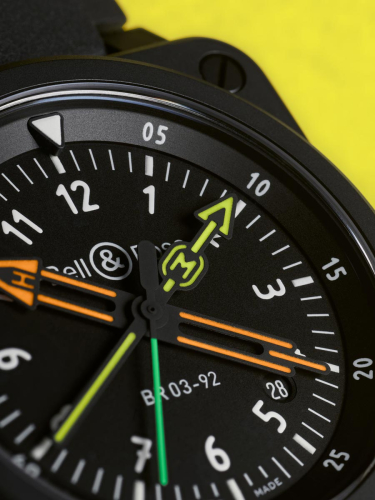 detail Bell & Ross BR03-92 Radiocompass BR0392-RCO-CE/SRB