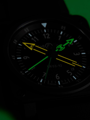 detail Bell & Ross BR03-92 Radiocompass BR0392-RCO-CE/SRB