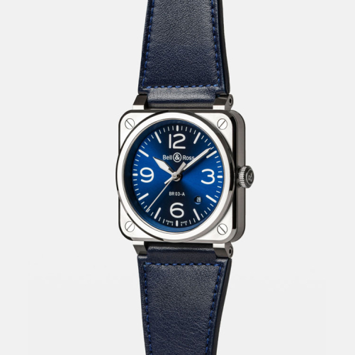 detail Bell & Ross BR 03 Blue Steel BR03A-BLU-ST/SCA