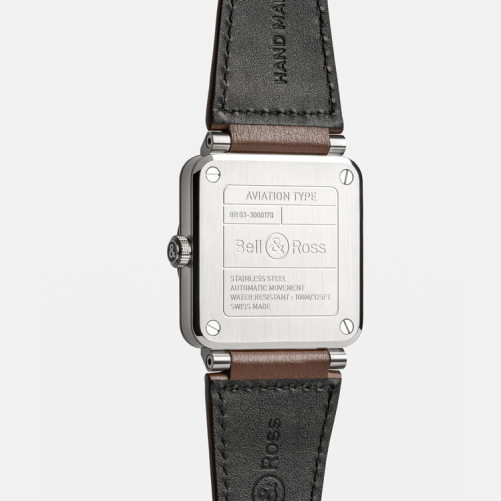detail Bell & Ross New BR 03 Golden Heritage BR03A-GH-ST/SCA
