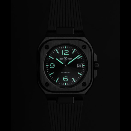 detail Bell & Ross BR 05 Black Ceramic BR05A-BL-CE/SRB