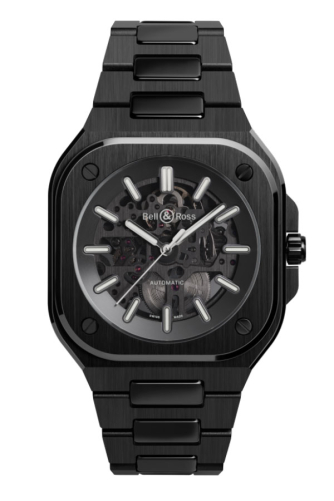 detail Bell & Ross BR 05 Skeleton Black Ceramic BR05A-BL-SK-CE/SCE