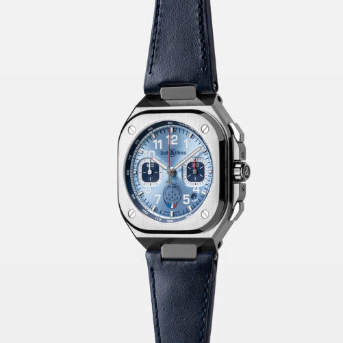 detail Bell & Ross BR-05 Chrono Patrouille de France BR05C-PAF-ST/SCA