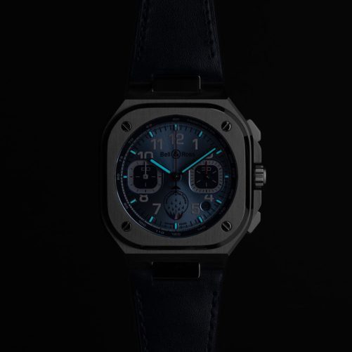 detail Bell & Ross BR-05 Chrono Patrouille de France BR05C-PAF-ST/SCA