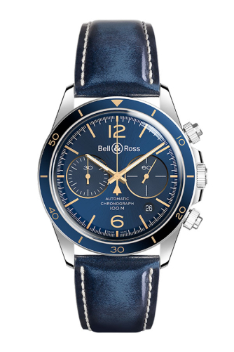 detail Bell & Ross BR V2-94 Aéronavale BRV294-BU-G-ST/SCA