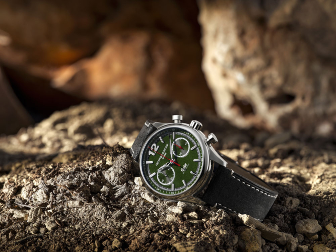 detail Frederique Constant Vintage Rally Healey Chronograph Automatic FC-397HDGR5B6
