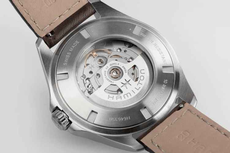detail Hamilton Khaki Aviation Pilot Day Date Auto H64635560