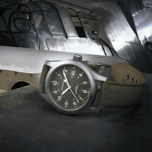 detail Hamilton Khaki Field Mechanical H69439363