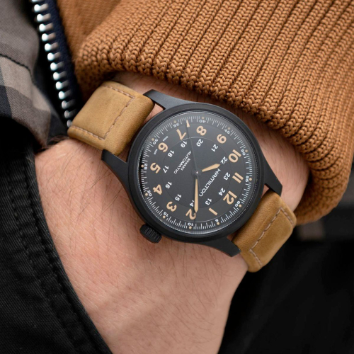 detail Hamilton Khaki Field Titanium Auto H70665533