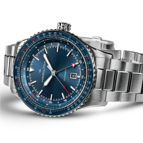 detail Hamilton Khaki Aviation Cpnverter Auto GMT H76715140