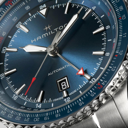 detail Hamilton Khaki Aviation Cpnverter Auto GMT H76715140