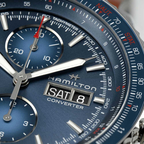 detail Hamilton Khaki Aviation Converter Auto Chrono H76746140