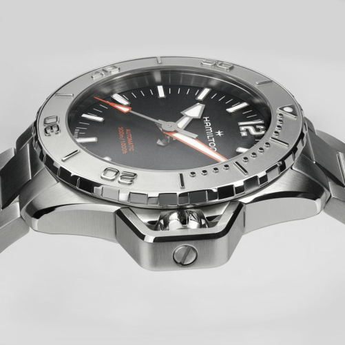 detail Hamilton Khaki Navy Frogman Auto H77485130