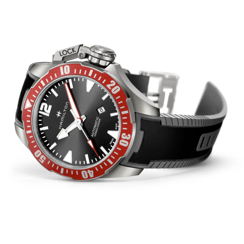 detail Hamilton Khaki Navy Frogman Titanium Automatic H77805335