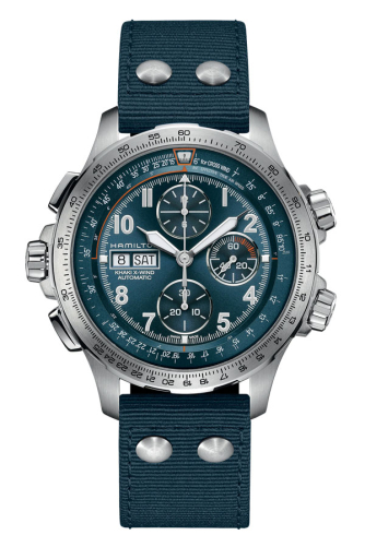 detail Hamilton Khaki Aviation X-Wind Auto Chrono 45mm H77906940