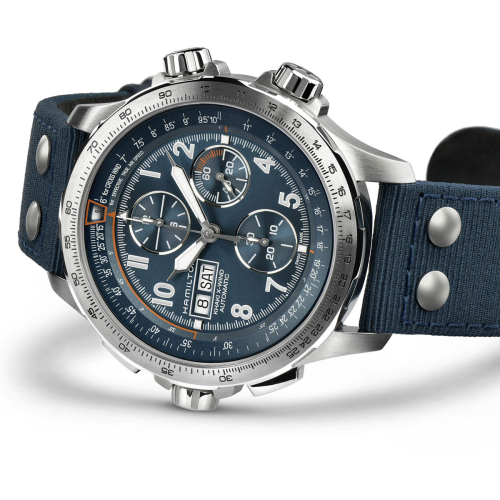detail Hamilton Khaki Aviation X-Wind Auto Chrono 45mm H77906940