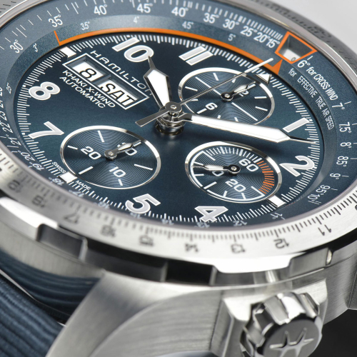 detail Hamilton Khaki Aviation X-Wind Auto Chrono 45mm H77906940