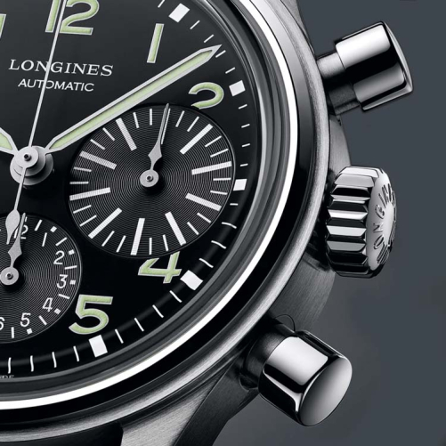 detail Longines Heritage Aviation BigEye L2.816.4.53.2
